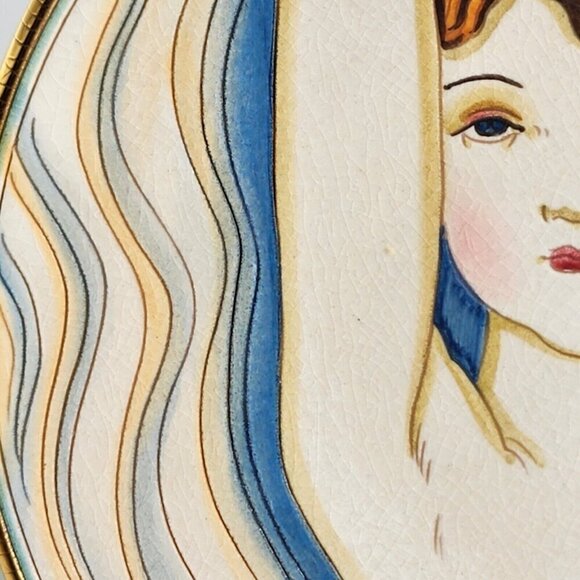 Veneto Flair 1979 Gigi La Belle Femme Series By V. Tiziano Etched Hand Painted - Picture 8 of 12